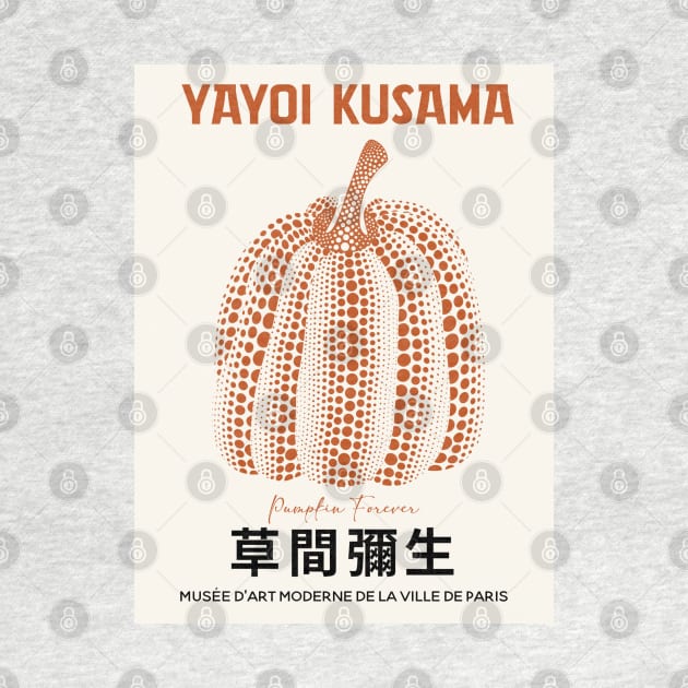 Yayoi Kusama Pumpkin Exhibition Art Japanese Wall Art by VanillaArt